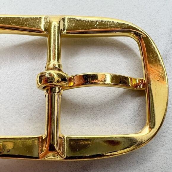 Vintage Gold Tone Simple Basic Belt Buckle for up to 1 Inch Belt - Picture 4 of 8